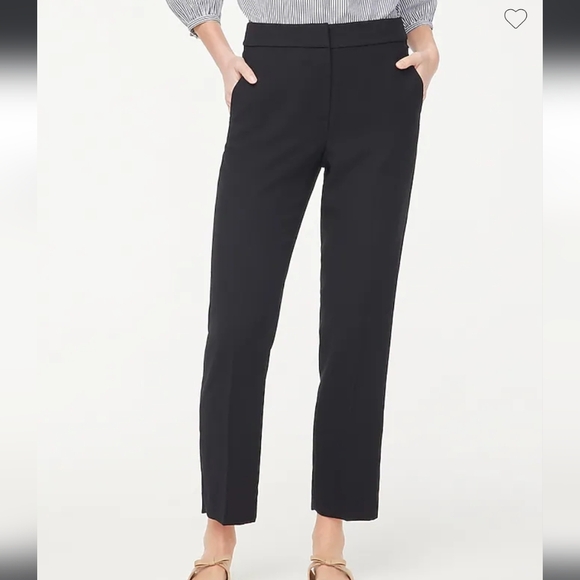 J. Crew Black Crepe Straight Leg Pants - Picture 1 of 5